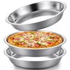 Otoolling 3 Pcs Deep Stainless Steel Pie Pan Set -