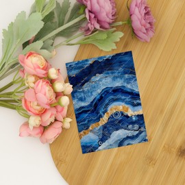 GOTO CLAY TOOLS Marble with Gold Clay Transfer Paper – 6 Pcs (4 x 5.5 inch) Polymer Clay Transfer Sheets for Jewelry Making, Crafts & DIY Clay Designs