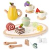 PairPear Teeservice aus Holz für Kinder Rollenspiel Kinderküche Zubehör Holz