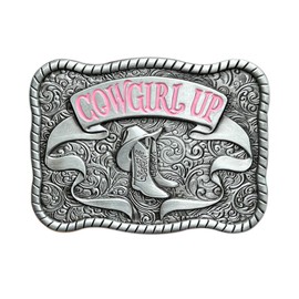 Seternaly Western Cowboy/Cowgirl Belt Buckles Punk Rodeo Horseman Belt Buckle for Men Women Boy Girl Youth, Cowgirl008, 3.78*2.76 in