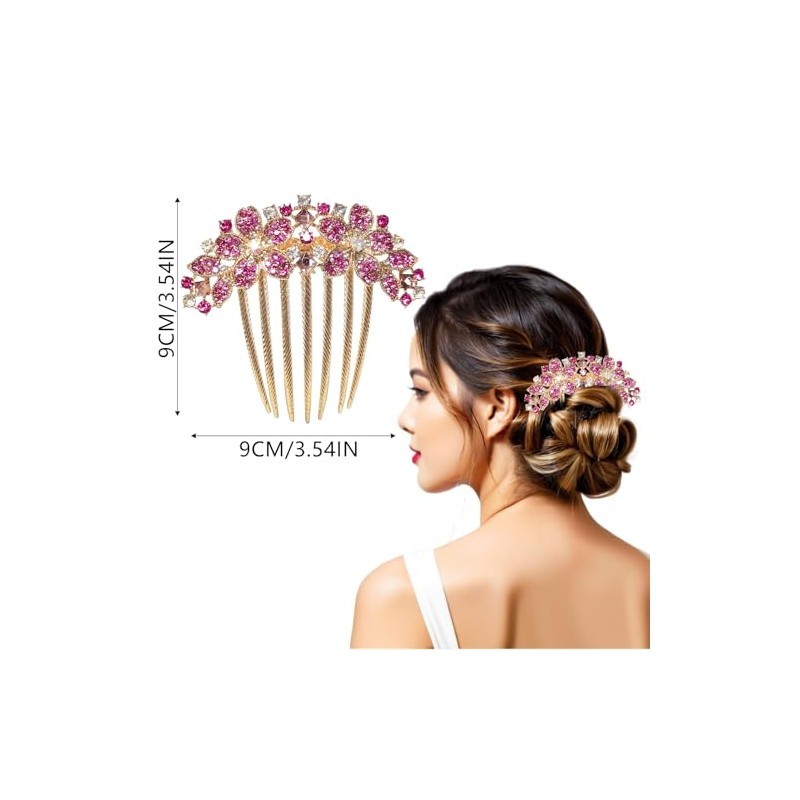 4 Piezas peinetas para cabello,accesorios para cabello mujer