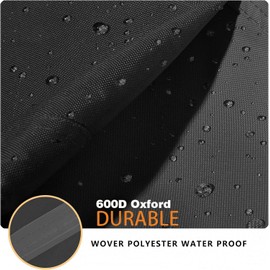 Yagvany Waterproof Patio Chair Covers, 26W x 27D x 34.3H inches Heavy Duty Outdoor Furniture Protection Cover Weather Resistant 600D Oxford 2-Pack, Black