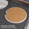 Vibiliyou A 2-Pack of Absorbent Ceramic Car Coasters for Cup