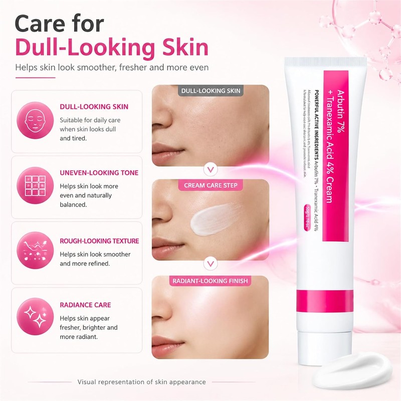 Arbutin 7% + Tranexamic Acid 4% Face Cream for Dark