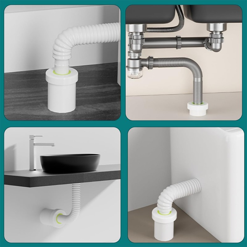 Laroal Sewer Pipe Deodorizing Washing Machine Hose Connector Sewer Hose