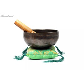 SNS Craft 6" Flower of life etching Tibetan Singing Bowl Meditation bowls, Handmade Nepal