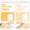Modixun 4 Pack Heavy Duty Sheet Protectors 8.5 x 11