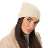 Barts Vinson Poodle Beanie Knitted Hat with Envelope, cream white