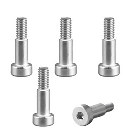 5 Pcs Hex Socket Shoulder Bolt – Metric Stainless Steel Shoulder Screws 8mm Shoulder × M6 Thread × 16mm Length for Machinery & Industrial Assembly