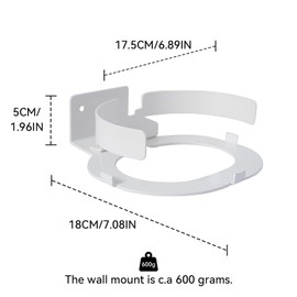 shinar Metal Wall Mount Compatible with Sonos Move 1/2, Mount Accessory Stand Compatible with Sonos Move 1/2 Adjustable Bracket Max. 12 kg (White)