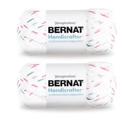 Bernat Handicrafter Cotton Big Ball Marble Print Yarn - 2 Pack of 340g/12oz - Cotton - 4 Medium (Worsted) - 608 Yards - Knitting/Crochet