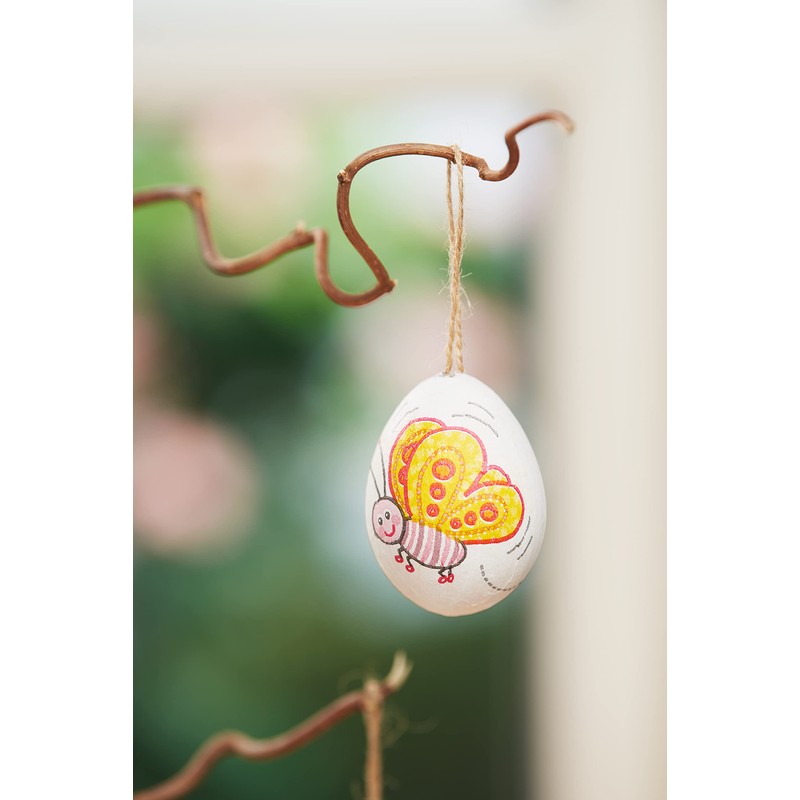 VBS Set of 10 Plastic Eggs 6 x 4.5 cm