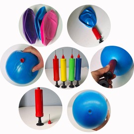 JUFANGFIN 9-Inch Pilates Exercise Ball for Yoga, Barre, Fitness & Physical Therapy Mini Squishy Balance Ball for Home Workouts Includes Pump for Easy Inflation(Blue)