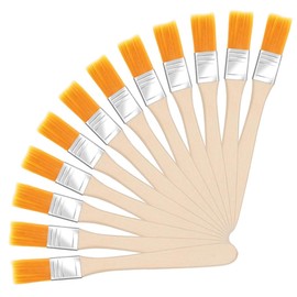 12 Pieces Small Brushes Wooden Brushes for Painting Art Drawing Painting DIY Wall Painting (13cm)