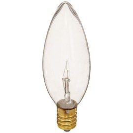 Bulbrite Incandescent B10 European Base (E14) Light Bulb, 25 Watt, Clear - 400425