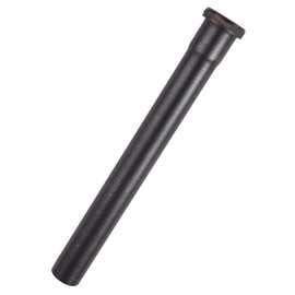 Brass Slip Joint Extension Tube 1-1/4” OD x 12” with Nut and Rubber Washer, P Trap Extension Tube, Sink Drain Tailpiece Tube Extension, Oil Rubbed Bronze