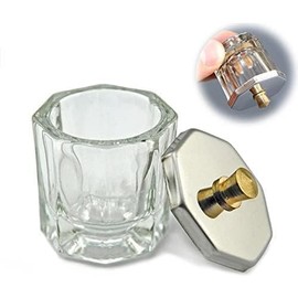 Nail Art Clear Dappen Dishes Cup with Lid for Acrylic Liquid Powder Styling Tool Fashion with Nice