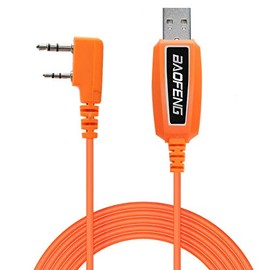 Baofeng USB Programming Cable PL2303 Support Chirp for Two Way ham Portable radios: UV-5R,BF-F8HP, BF-888S,UV82HP,GT-3,UV-9S,BF-R3 (Orange)