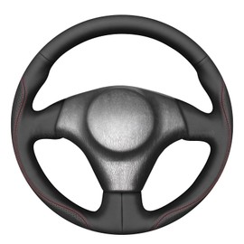 MEWANT Hand Stitch Steering Wheel Cover for Toyota RAV4 1998-2003 / Celica 1999-2006 / Corolla 2003-2008 / Matrix 2002-2008 / MR2 1999-2007 / Supra/Caldina, Custom Fit DIY Wrap Interior Accessories