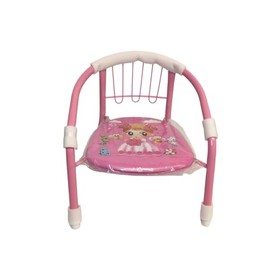 Children's Chair, Children's Chair, Metal Chair, Children's Chair, Padded Armchair with Sound Seat, Children's Chairs with Hooks (Pink)