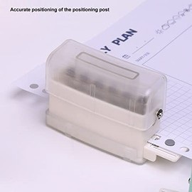 Perforadora de Papel de 6 Orificios, Perforadora de Papel de Hojas Sueltas para álbum de Recortes de Cuaderno A4 A5 B5, Capacidad de 2 Hojas, Diámetro