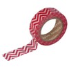 INNSPIRO Masking Tape Washi Zigzag Red 15 mm x 10