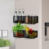 Culinavog Magnetic Shelf, Spice Rack, Magnetic Fridge Shelf, Kitchen Organiser,