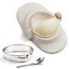 MUMSUNG Empanadas Press Maker Mold Set,4-inch Dumpling Maker With Dough