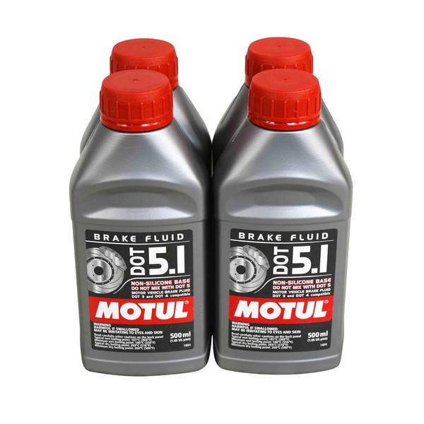 Motul 100951 100% Synthetic Brake Dot 5.1 Brake Fluid 500