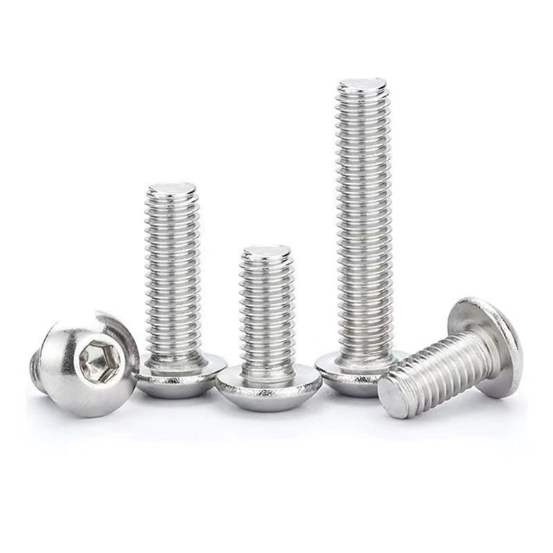 M6-1 x 55mm Button Head Socket Cap Screws,Allen Socket Drive,Stainless