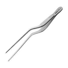 ANEX SUS410 Tweezers, Luce Shape, 6.7 inches (170 mm), No.221 [Fine Tip, Perfect for Tumble] Plastic Model, Tweezers for Making Lunches