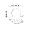 Keewah Octopus Cookie Cutter, 4.5”, Stainless Steel