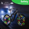 HOCUCHELAND Pack of 72 Bicycle Spoke Reflectors, Waterproof 360° Visibility