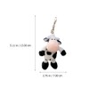 VALICLUD Stuffed Animal Keychain Cartoon Cow Pendant Key Ring Ox