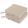 MIULEE Beige 18.5x16x3 Inch Outdoor Chair Cushions for Patio Furniture