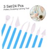 NUOBESTY 3sets Clay Sculpting Tools Pottery Carving Molding Shaping for