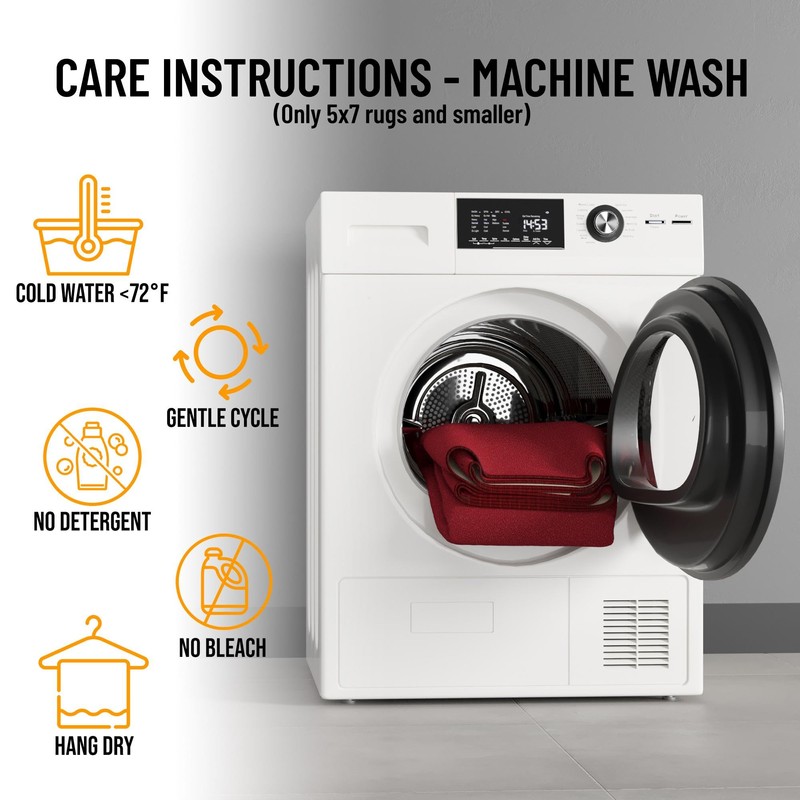 Ottomanson Hallway Runner Rug 20" x 59" Non Slip Solid