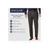 Haggar mens Premium Comfort Classic Fit Pleat Expandable Waist Dress