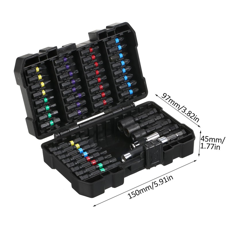 Drill and Screwdriver Bit Set, Weytoll 45PCS Drill Bit Set
