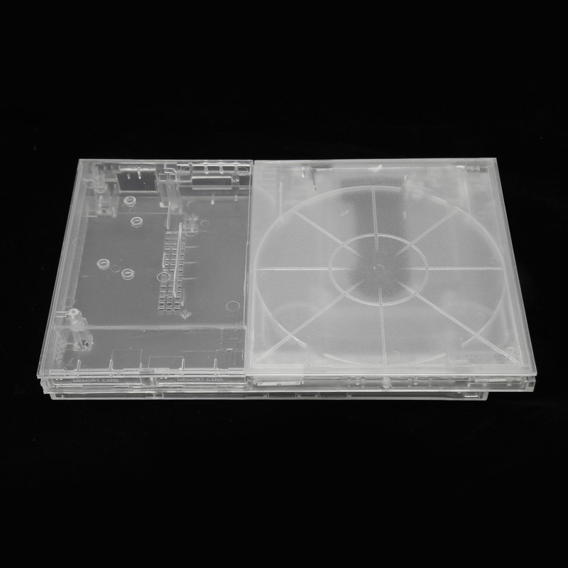 for PS Slim Clear Case DIY Replacement Transparent Game Console