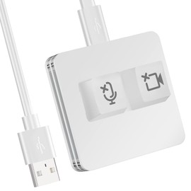 ANLINKSHINE USB Meeting Mute Button Compatible with Zoom Meeting/Mechanical Keyboard Mute Controller (macOS-System)