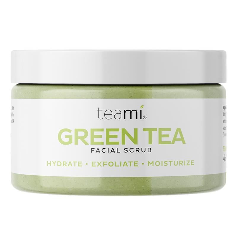 Teami Green Tea Facial Scrub – Organic Exfoliating Cleanser for