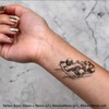 4 x 'Racing Car' Temporary Tattoos - Water Resistant, Skin-Safe,