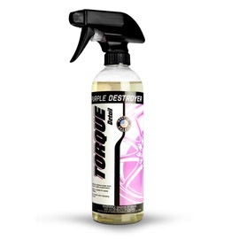 Torque Detail Purple Destroyer 16oz - Car Detailing & Wheel Cleaner Spray, Eliminate Brake Dust, Remove Iron From Rims & Wheels | Professional Strength Formula, Works On Chrome, Aluminum, Alloy & More