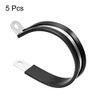 UXCELL 2-1/2" (63mm) Stainless Steel Rubber Cushioned Insulated Clamp -