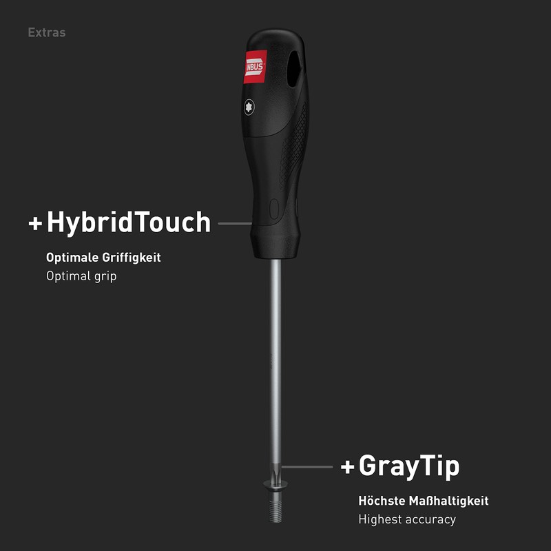 TORX® Screwdriver Set 8-Piece TX6-TX30 with HybridTouch & GrayTip (INBUS®