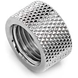 Barrow G1/4" Female to Female Extender Fitting, 10.5mm, Silver Shiny