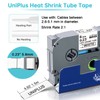 UniPlus 3X Compatible with Brother 5.8mm Heat Shrink Tube Label