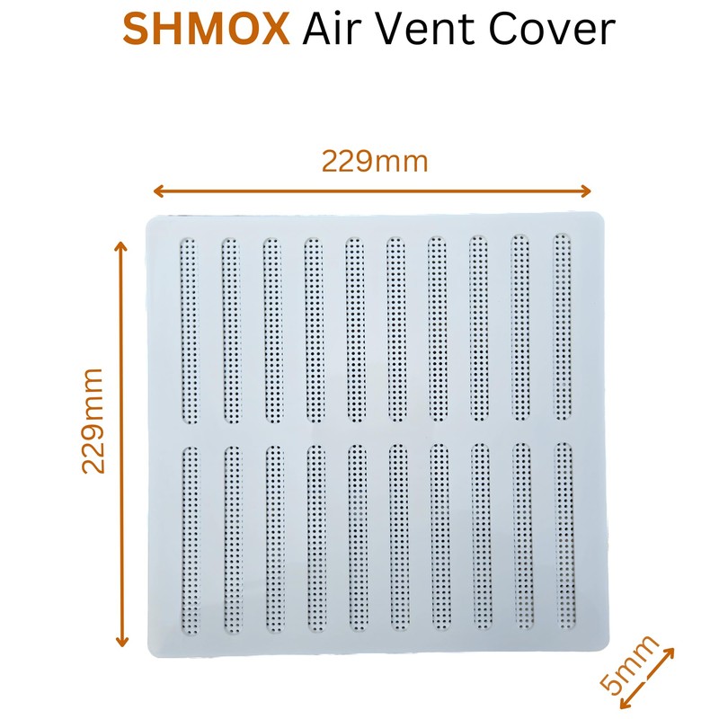 SHMOX 9x9 Inch (229X229mm) Adjustable Air Vent Cover for Effortless