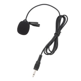 Small Lapel Microphone with Noise Cancelling, Clip On Mic for 3.5mm Laptop Recording, Compatible with Computer
